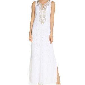 NEW Lilly Pulitzer Carlotta Maxi Dress White Size 4